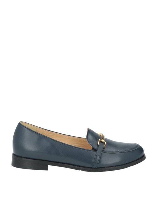 Cerruti 1881 Blue Slate Loafers Goat Skin