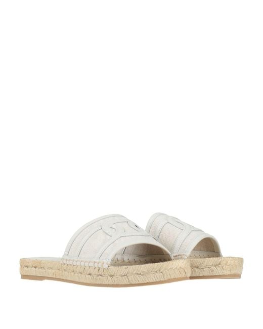 Tod's White Espadrilles