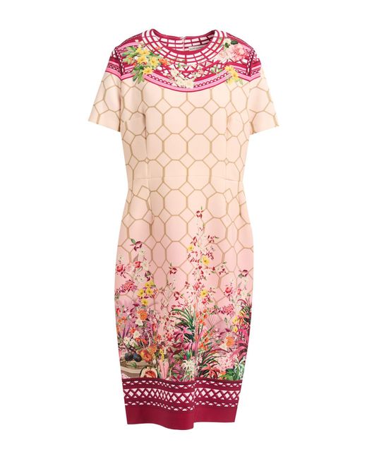 Mary Katrantzou Pink Midi-Kleid