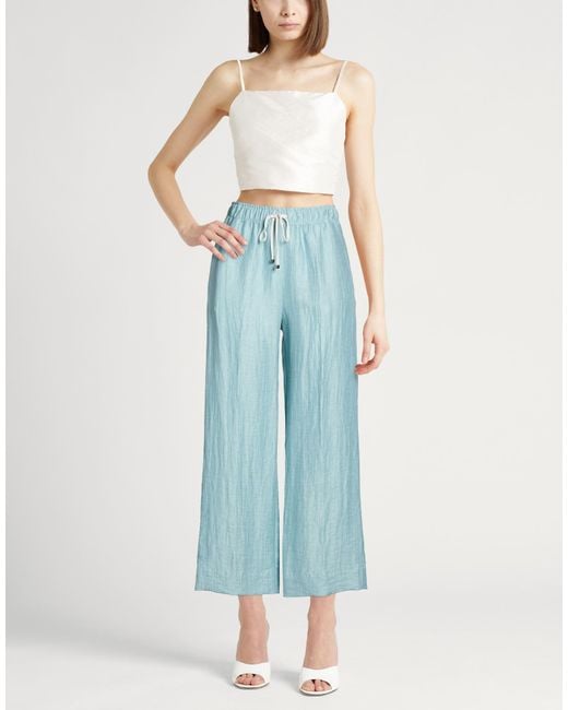 ToneT Blue Pants Linen, Nylon