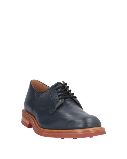 Tricker's Blue Lace-Up Shoes for men