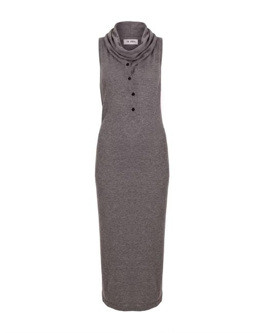The Attico Purple Midi Dress Virgin Wool, Cashmere