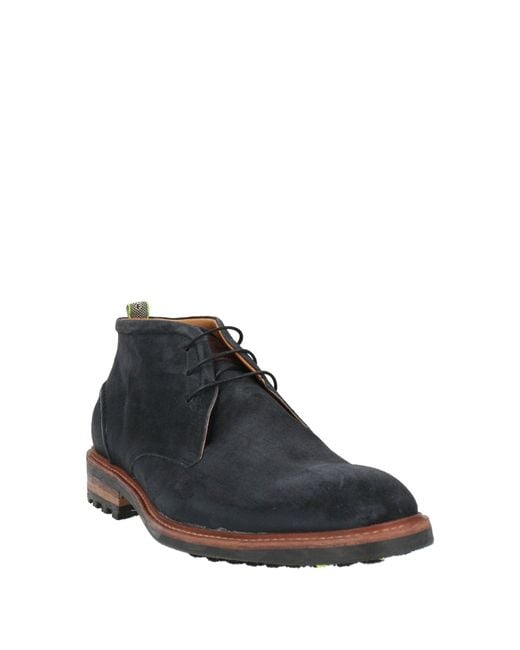 Floris Van Bommel Blue Ankle Boots for men
