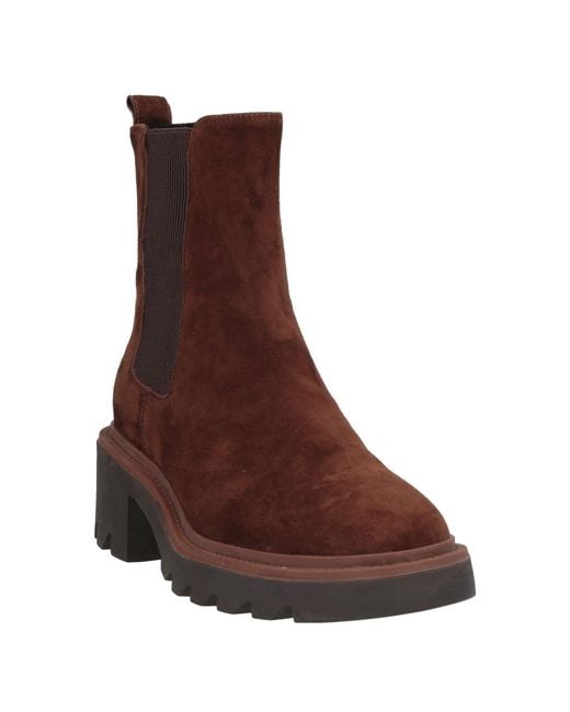 Bibi Lou Brown Ankle Boots Leather