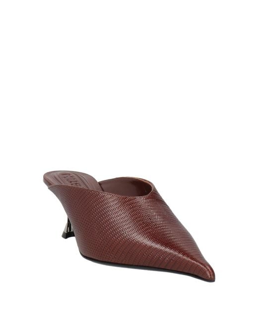 Mugler Brown Mules & Clogs