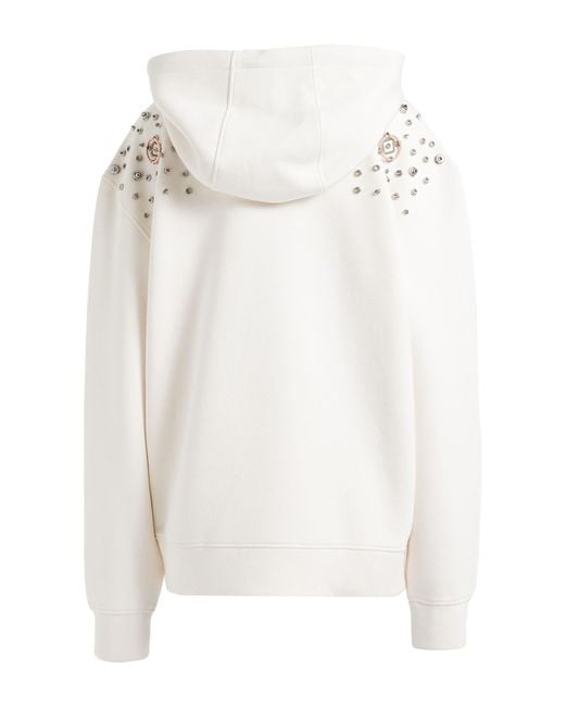 Ferrari White Sweatshirt Viscose, Polyurethane, Elastane