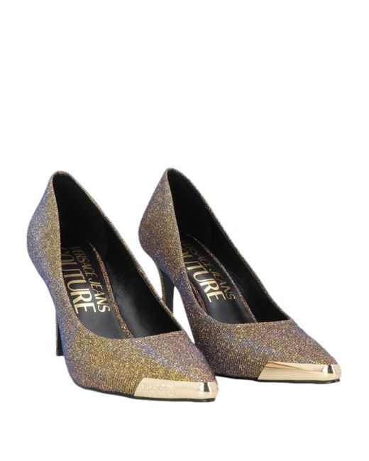 Versace Jeans Couture Metallic Pumps