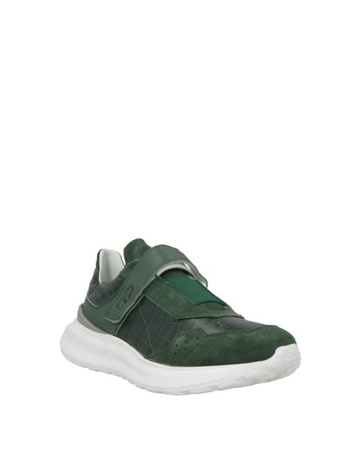 Giovanni Conti Green Sneakers Leather for men