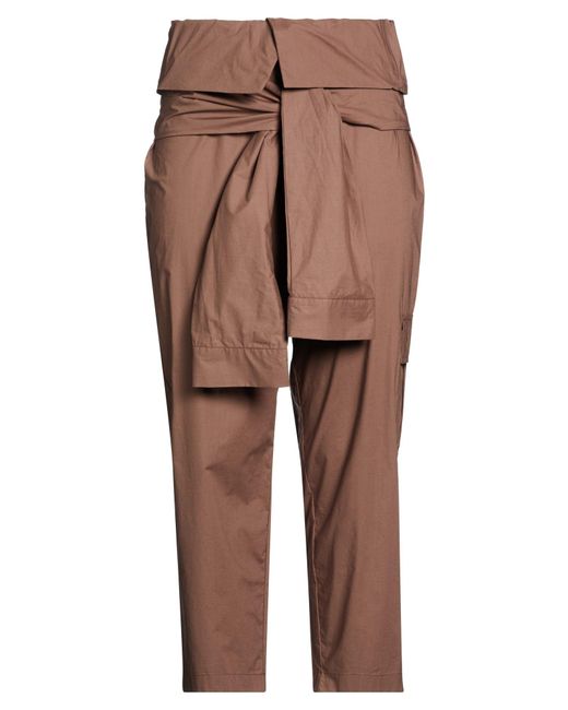 Erika Cavallini Semi Couture Brown Pants