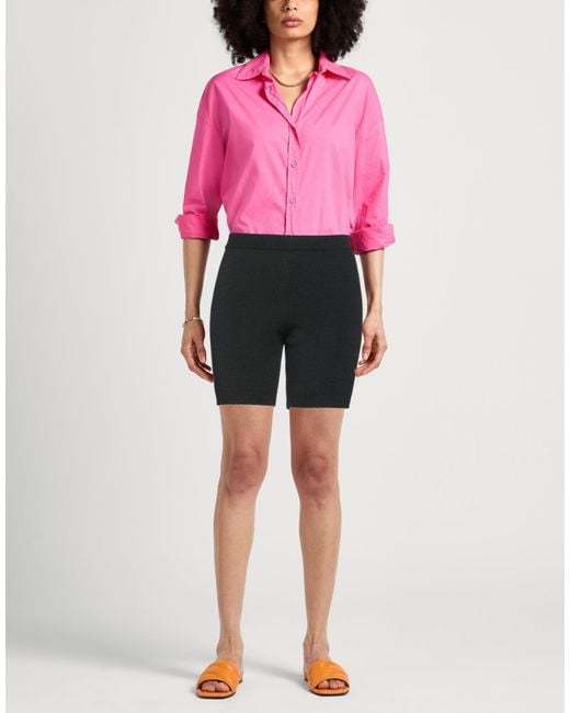 Magda Butrym Blue Shorts & Bermuda Shorts Wool, Silk, Cashmere
