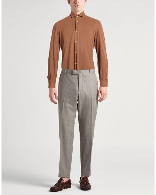 Fedeli Brown Shirts for men