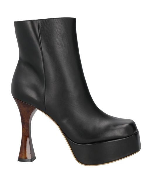 GOLD&ROUGE Black Ankle Boots