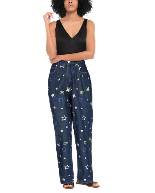 Jean Skinny Love Moschino Femme - Taille 30, Lavage Clair, Logo Fourrure Au Dos, Neuf Avec étiquettes