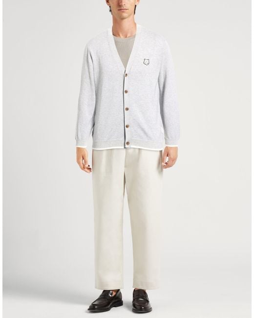 Maison Kitsuné White Cardigan for men