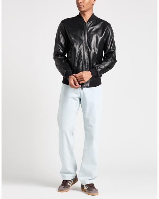 Add Black Jacket Ovine Leather for men