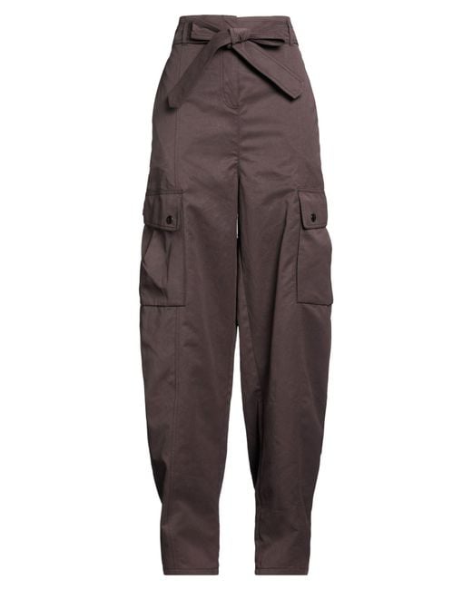 The Attico Brown Pants Polyester, Polyamide