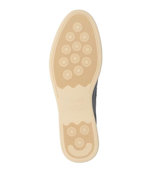Doucal's Blue Loafers Leather