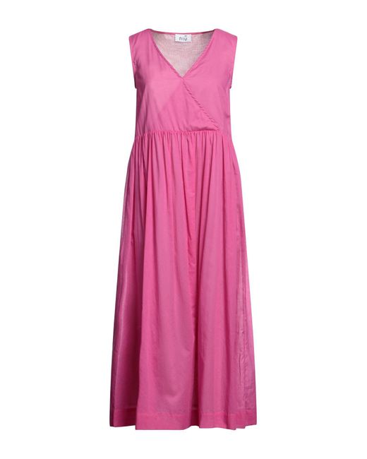 Niu Pink Midi Dress