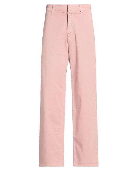 ODEEH Pink Pants Cotton, Elastane for men