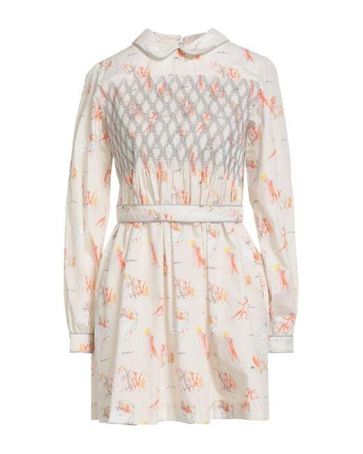 Maison Kitsuné White Mini Dress
