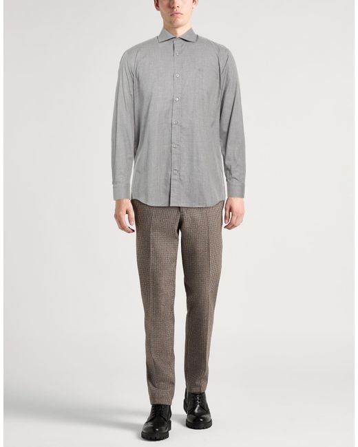 Paul & Shark Gray Shirt Cotton for men