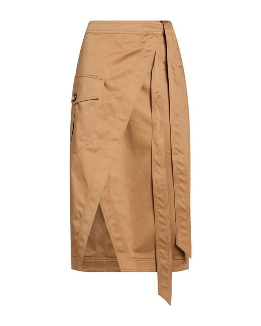 Veronica Beard Natural Midi Skirt