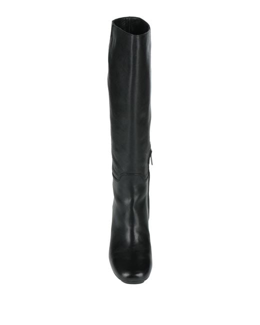 Hogan Black Boot Leather