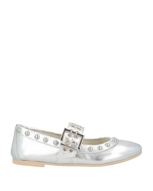 Divine Follie White Ballet Flats