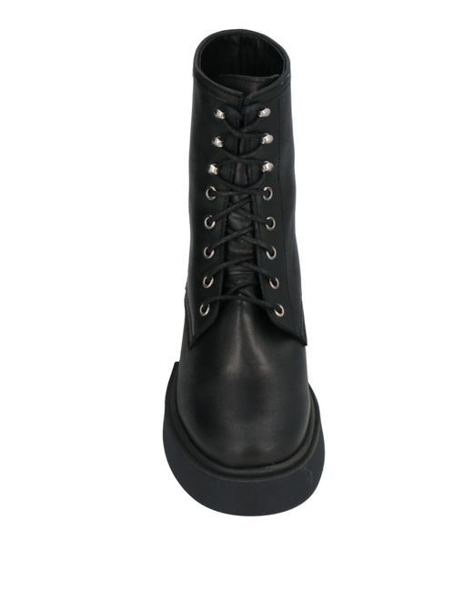 CURIOSITÉ Black Ankle Boots Calfskin