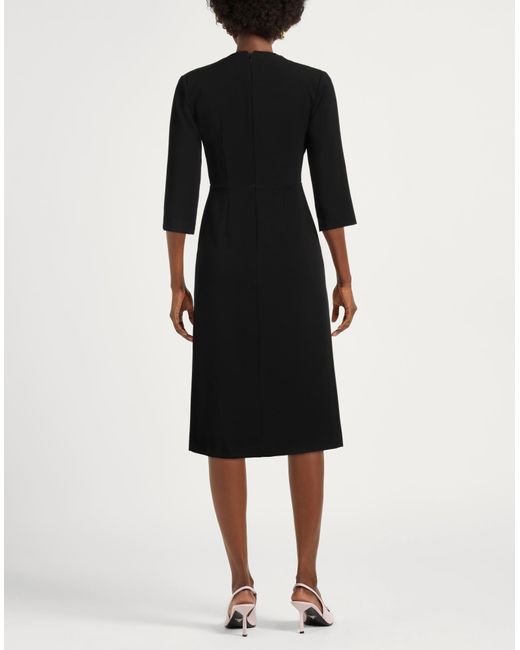 Ottod'Ame Black Midi-Kleid