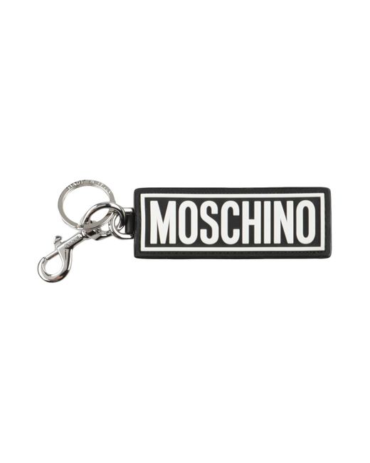Moschino White Key Ring for men