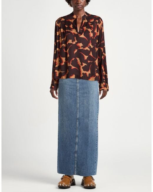 Ottod'Ame Brown Top Viscose