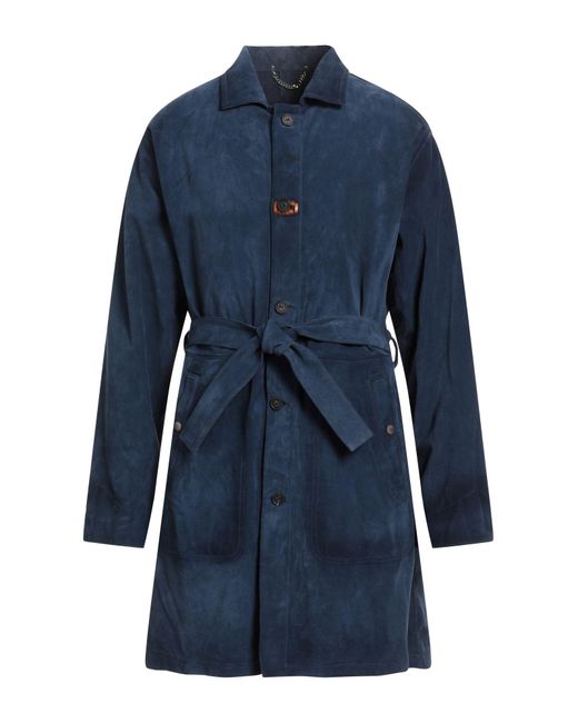 Golden Goose Deluxe Brand Blue Overcoat & Trench Coat for men