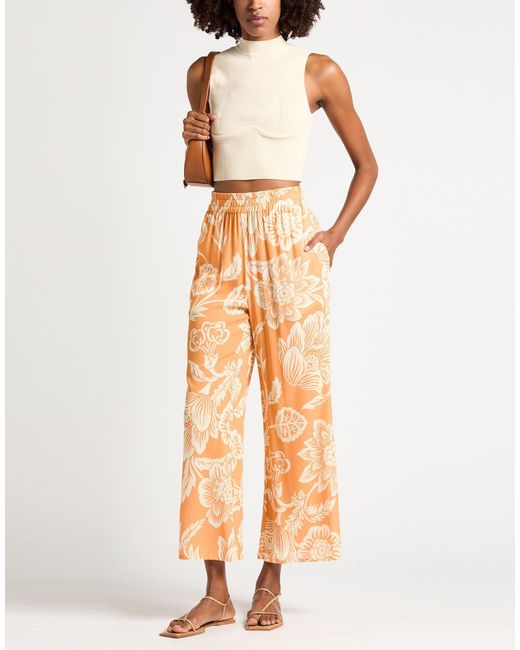 19.70 Nineteen Seventy Orange Pants Viscose