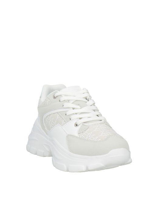 Marc Ellis White Sneakers Synthetic Material, Textile Fibers