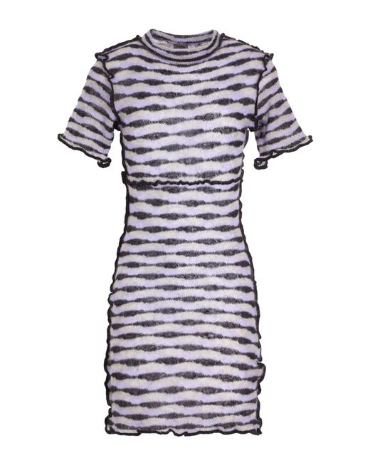 8 by YOOX Blue Short Dress