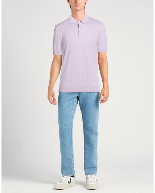 Bellwood Purple Lilac Sweater Silk, Cotton for men