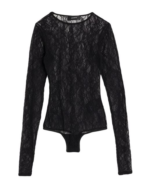 Wardrobe NYC Black Bodysuit Polyamide, Elastane