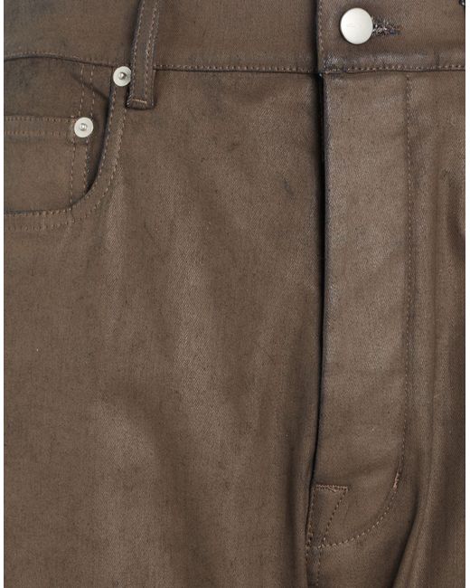 Rick Owens Gray Light Jeans Cotton, Elastomultiester, Rubber for men
