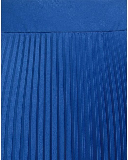 Jijil Blue Midi Skirt Polyester, Viscose, Elastane