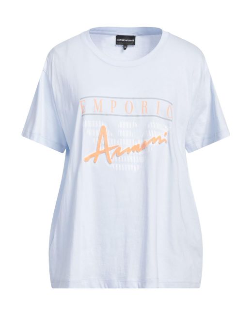 Emporio Armani Blue T-Shirt Cotton