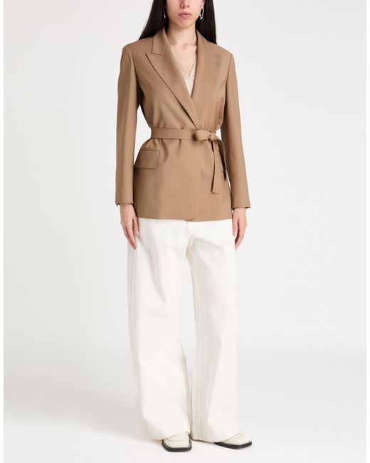 Max Mara Brown Blazer Virgin Wool