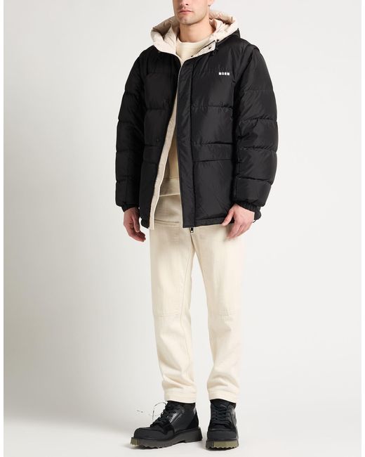 MSGM Black Puffer for men