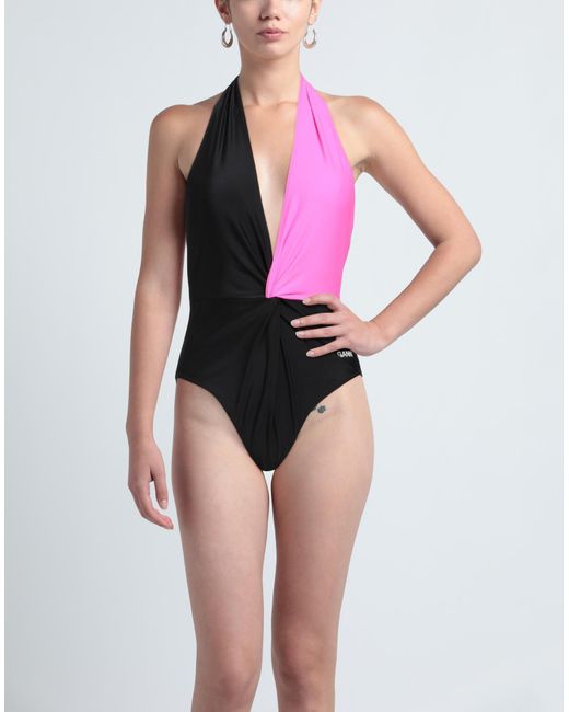 Ganni Pink One-piece Swimsuit
