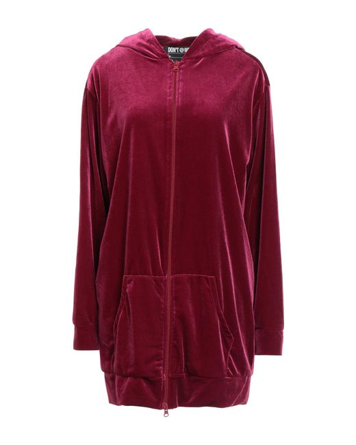 DON'T @ ME Red Sweatshirt Polyester, Elastane
