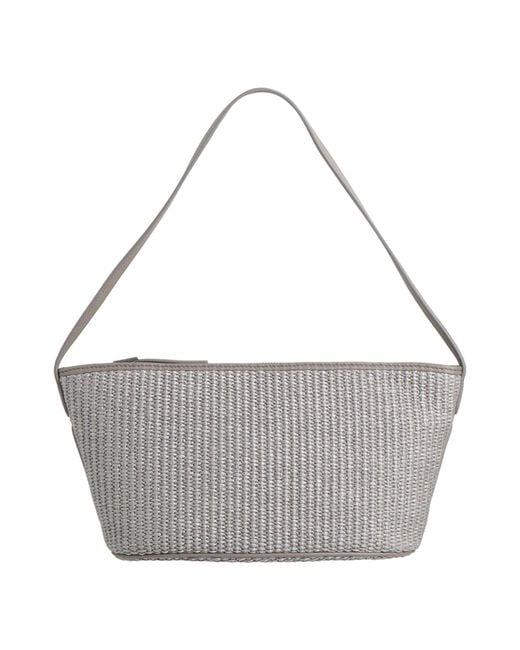 Brunello Cucinelli Gray Handbag Cotton, Polyester, Calfskin