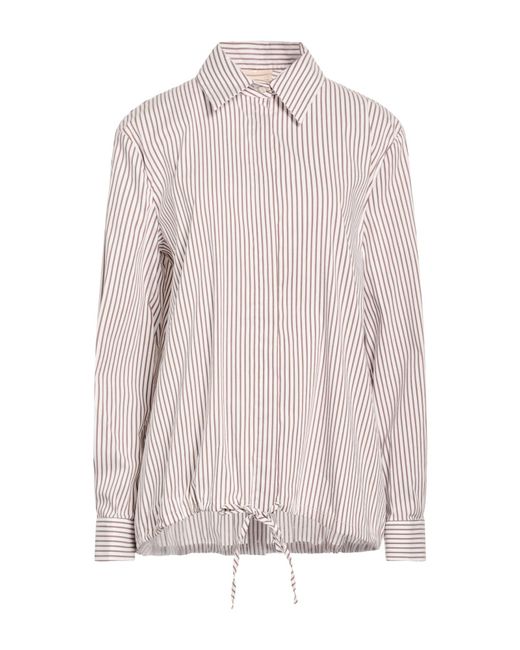 Semicouture Pink Shirt Cotton, Polyamide, Elastane