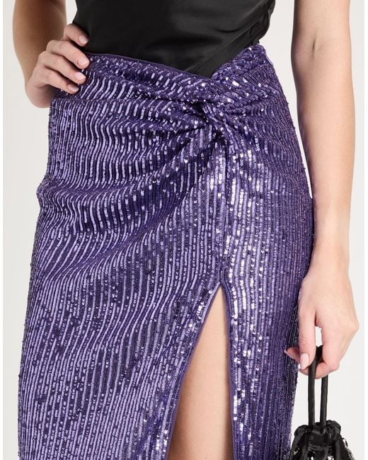 Pinko Purple Midi Skirt