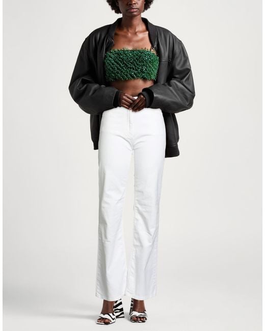 Moschino White Jeans Cotton, Elastane