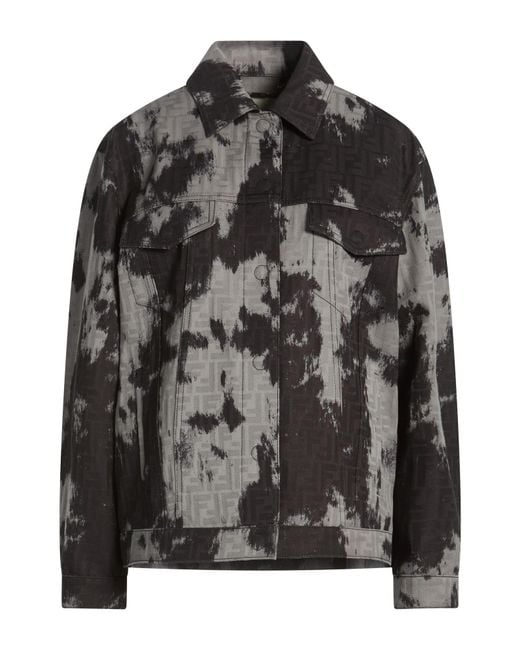Fendi Black Denim Outerwear Cotton